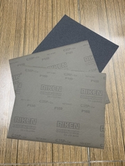 Giấy ráp thô P150 RIKEN CP35 kích thước 9''x11'' chịu nước màu xám 4