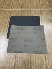 Giấy ráp thô P240 RIKEN CP35 kích thước 9''x11'' chịu nước màu xám 1