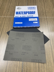 Giấy ráp thô P240 RIKEN CP35 kích thước 9''x11'' chịu nước màu xám 6