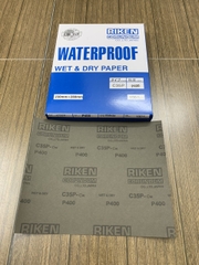 Giấy ráp thô P400 RIKEN CP35 kích thước 9''x11'' chịu nước màu xám 3