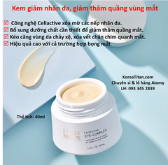 Kem dưỡng mắt Atom giảm nhăn, thâm quầng và bọng mắt (loại cao cấp trong set 6) - Atomy Absolute Cellactive Eye Cream 40 ml - 애터미 앱솔루트 셀랙티브 아이컴플렉스 - Атоми СеллАктив крем для кожи вокруг глаз