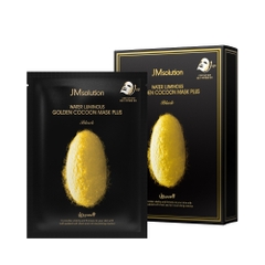 Mặt nạ vải chứa protein kén dâu tằm vàng dưỡng tráng và ngăn lão hóa 30ml x 10 cái - JMsolution Water Luminous Golden Cocoon Mask - 물광 골든 코쿤 마스크 플러스