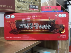 Viên đạm hồng sâm, lộc nhung , linh chi - Korean Red Ginseng Extract  Soft Capsules 120 viên