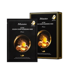 Mặt nạ trứng cá vàng Caviar dưỡng ẩm và căng mịn da -  Active Golden Caviar Nourishing Mask Prime - 액티브 골든 캐비어 너리싱 마스크 프라임(1 cái lẻ)