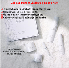 Combo dưỡng trắng chuyên sâu  giúp đánh bay sạm, nám, tàn nhang -  Atomy absolute snow all day brightening system for luminous skin - 앱솔루트 스노우 세트 (5 sản phẩm) -  - Атоми Абсолют Сноу Набор