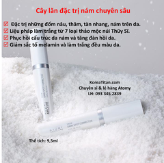 Cây lăn chứa serum đậm đặc gây ức chế và đánh tan các đốm đen, thâm, nám, tàn nhang trên da - Atomy Absolute Snow Dark Spot 9,5ml - 애터미 앱솔루트 스노우 다크스팟 코렉터 - Атоми Сноу Корректор темных пятен