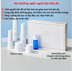 Combo 6 sản phẩm chuyên phụ hồi lão hóa làn da tuyệt đối và toàn diện - Atomy Absolute Cellactive Skin care - 애터미 앱솔루트 셀랙티브 스킨케어 - Атоми Абсолют СеллАктив Набор
