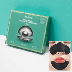Mặt nạ ngọc trai đen 3 bước trị mụn, giảm bã nhờn - JM Solution Blue Light Marine Black Pearl Blackhead 3 Step Pearl (10 cái)