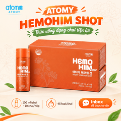 Nước uống tăng cường thể chất, giảm căng thẳng mệt mỏi, cải thiện hiệu suất làm việc cho cuộc sống năng động khoẻ mạnh hơn 100 ml × 10 chai - Atomy Hemohim Shot  - 애터미 헤모힘 샷 - Атоми Хемохим Шот