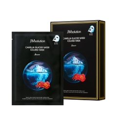 Mặt nạ siêu cấp ẩm nước sông băng Iceland cùng chiết xuất hoa trà 30ml x 10 cái -  JMsolution Camellia Glacier Water Iceland Mask Snow - 동백 빙하수 아이슬란드 마스크 스노우
