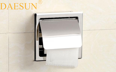 LÔ GIẤY VỆ SINH ÂM TƯỜNG INOX DAESUN DS 719