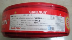 Dây điện cadisun VCTFK 2x1.5