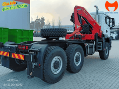 Bán Đầu Kéo 3 Giò Gắn Cẩu 10 Tấn | Cẩu Palfinger G7 Áo