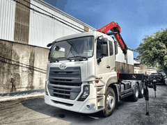Xe đầu kéo UD gắn cẩu gập 8 tấn – giá lắp đặt & đăng kiểm