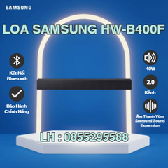 Bộ Loa Thanh Samsung HW-B400F/XV 40W | Chính Hãng Samsung | Bảo Hành 12 Tháng