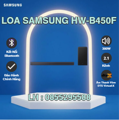 Bộ loa thanh Samsung HW-B450F/XV 300W | Chính Hãng Samsung | Bảo Hành 12 Tháng