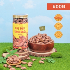 Hạt Điều vỏ lụa rang muối ( hũ 500gr )