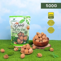 Quả Óc Chó Vàng Mỹ còn vỏ ( bịch 500gr )