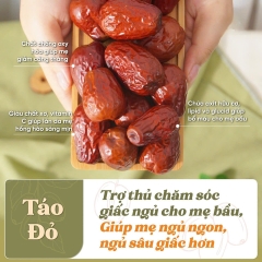 Táo đỏ sấy khô Tân Cương (bịch 500gr)