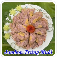 Jambon trứng muối da bao - 500G