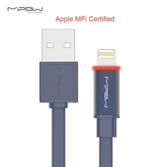 Cáp Mipow Glowsync Linghtning MFI Color