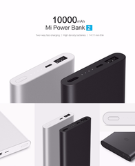 Pin Dự Phòng (Power Bank ) XIAOMI MI 10000Mah MI 2 Đen (Black)