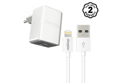 Sạc Energizer UL 3.4A 2USB + Cáp Lightning - ACA2CUSULI3, ACA2CEUULI3