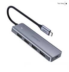 Bộ chia USB Type-C ra 4 cổng USB 3.0 có hỗ trợ nguồn Ugreen 70336