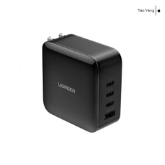 Củ sạc nhanh 65W GaN 4 cổng, 3 USB-C và 1 USB Type-A Hỗ trợ QC4+, PD3.0 Ugreen 70773 cao cấp