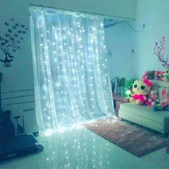 Phông voan 3x3m kèm đèn led thả trang trí