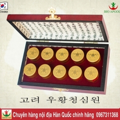 Ngưu Hoàng Thanh Tâm Hộp Gỗ 10 Viên Hàn Quốc - Korea Woohwang CheongSimWon