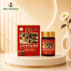 Cao Linh Chi Hàn Quốc Hộp 50g x 5 Lọ Bio Apgold – Cao Linh Chi Cô Đặc Hàn Quốc Chính Hãng