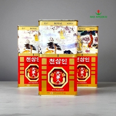 Hồng Sâm Củ Khô Hộp Thiếc 75g Wooshin Hàn Quốc - Hộp 10 Củ