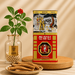 Hồng Sâm Củ Khô Hàn Quốc Hộp 300g Wooshin (15 Củ) – Sâm Củ Khô Hộp Thiếc Cao Cấp