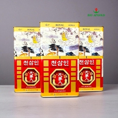 Sâm Củ Khô Hộp Thiếc 150g Wooshin hàn Quốc Hộp 8 củ - Hồng sâm củ khô 150g/ hộp