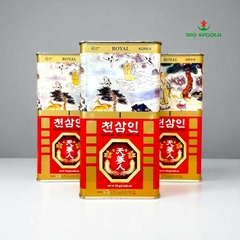 Hồng Sâm Củ Khô Hộp Thiếc 75g Wooshin Hàn Quốc - Hộp 10 Củ