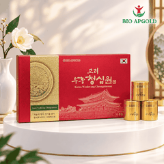 Ngưu Hoàng Thanh Tâm Hàn Quốc Hộp 10 Viên Chính Hãng