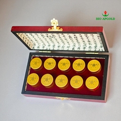 Ngưu Hoàng Thanh Tâm Hàn Quốc Bio Apgold Hộp Gỗ 10 viên