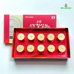 Ngưu Hoàng Thanh Tâm Hộp Giấy 10 Viên Bio Apgold - Korea Woohwang CheongSimWon
