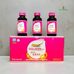Nước Uống Collagen 5000mg + Đông Trùng Hạ Thảo  Well Bio Hàn Quốc Hộp 10 chai