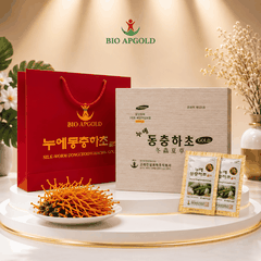 Nước Đông Trùng Hạ Thảo Hàn Quốc Hộp 60 Gói Bio Apgold