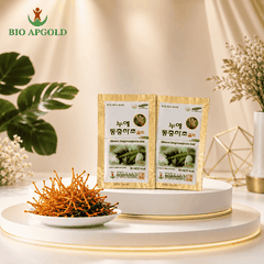 Nước Đông Trùng Hạ Thảo Hàn Quốc Hộp 60 Gói Gỗ Trắng Bio Apgold