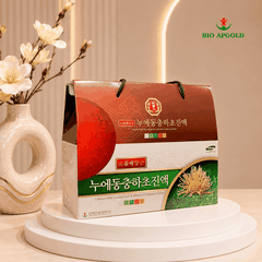 Nước Đông Trùng Hạ Thảo Sâm Núi Hàn Quốc Bio Apgold Hộp 30 Gói
