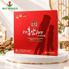 Nước Uống Hồng Sâm Hàn Quốc Không Đường Premium 70ml x 30 Gói – Bio Apgold