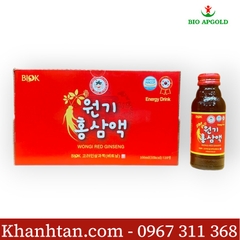 Nước Sâm Chai Biok Hộp 10 chai * 100ml/ chai - Wongi Red Ginseng