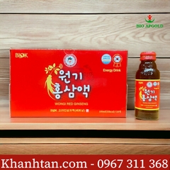 Nước Sâm Chai Biok Hộp 10 chai * 100ml/ chai - Wongi Red Ginseng
