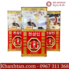 Hồng Sâm Củ Khô Hộp Thiếc 75g Wooshin Hàn Quốc - Hộp 10 Củ