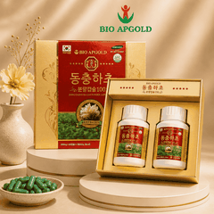 Viên Đông Trùng Hạ Thảo Hàn Quốc Bio Apgold 120 Viên – Viên Nang Đông Trùng Nguyên Chất 100