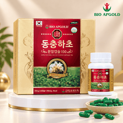 Viên Đông Trùng Hạ Thảo Hàn Quốc Bio Apgold 120 Viên – Viên Nang Đông Trùng Nguyên Chất 100