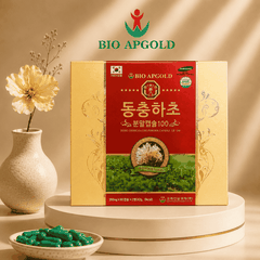 Viên Đông Trùng Hạ Thảo Hàn Quốc Bio Apgold 120 Viên – Viên Nang Đông Trùng Nguyên Chất 100